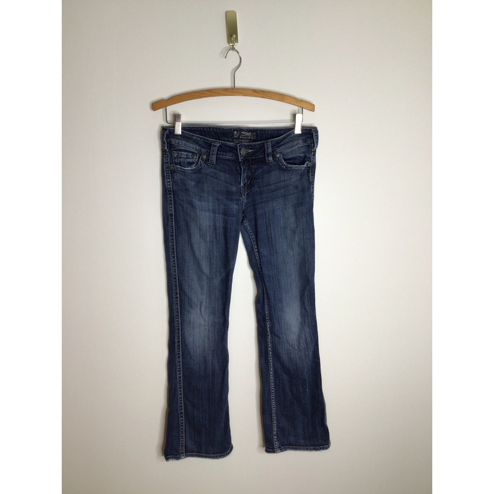 Silver Jeans Frances Slim Bootcut Women 29x31 Blue Excellent Low Rise Stretch